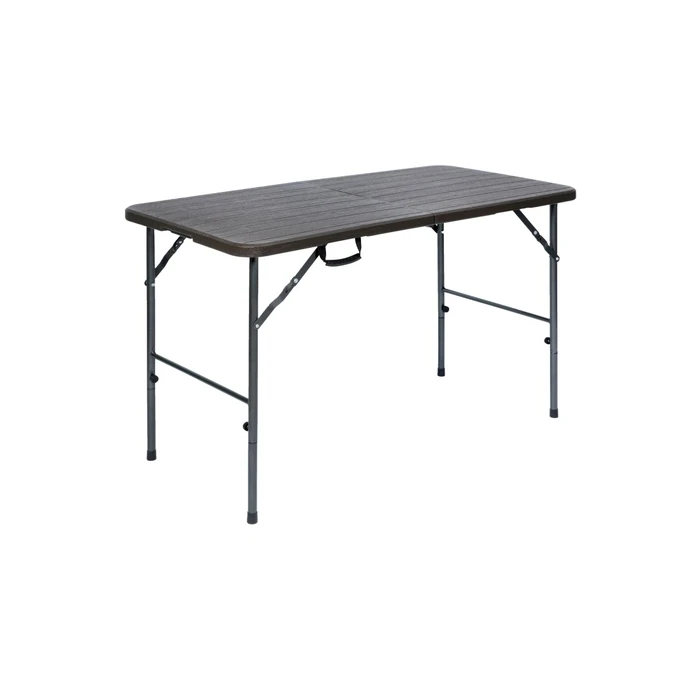 Foldable Metal Catering Table (Suitcase) - 120x60x74 cm, Wood Imitation (Velco, SKU 31-37840, EAN 5203464037840)
