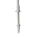 Velco Campus 2m Blue Garden/Patio/Beach Umbrella with Silver Inner Coating - Metal