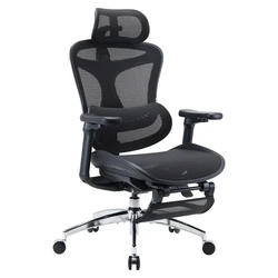 SIHOO Doro C300 Ergonomic Office Chair with Footrest, Black