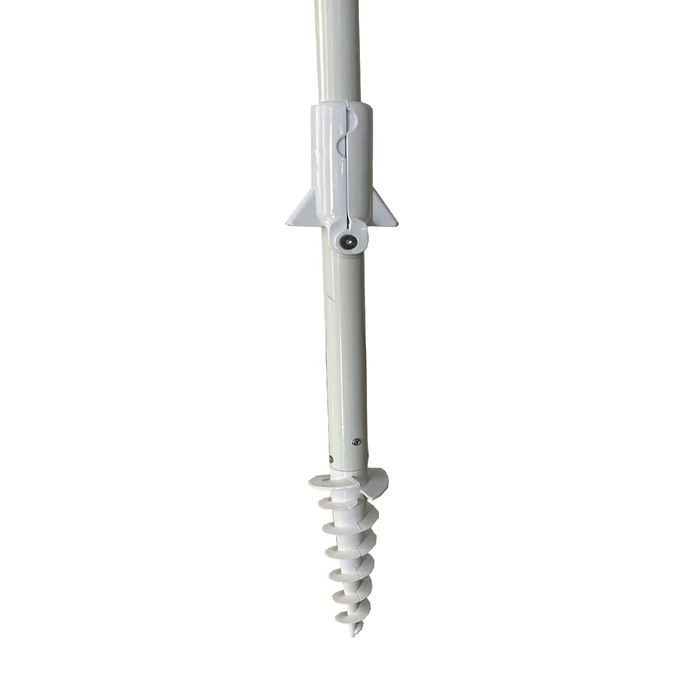 Velco Campus 2m Blue Garden/Patio/Beach Umbrella with Silver Inner Coating - Metal