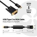 Καλώδιο Club 3D Cable Usb-C Club 3D To Vga 5M M M Cac-1512
