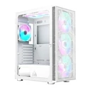 Κουτί Υπολογιστή Montech X3 Mesh Midi Tower Λευκό με Πλαϊνό Παράθυρο και RGB