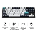 Gaming Πληκτρολόγιο Keychron Wrl Q3 Max RGB Carbon Black Q3M-M4