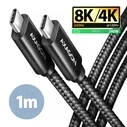 Καλώδιο USB Axagon Usb-C To Usb-C 1M 240W/8K Black Bucm4X-Cm10Ab