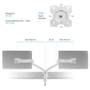 Βάση Monitor Onkron Desk Mount 13-32" White G200-W