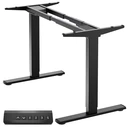 Onkron CDF222E-B Motorised Standing Desk Frame, 2‑leg, Black