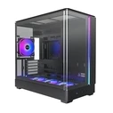 Montech King 15 Pro Gaming Mini Tower Κουτί Υπολογιστή με Πλαϊνό Παράθυρο Μαύρο
