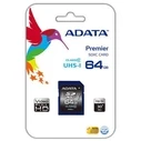 Κάρτα Μνήμης Sdxc 64GB Adata Class10 Asdx64Guicl10-R