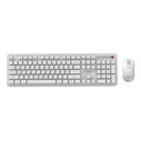 Gembird Wireless Keyboard + Mouse Combo KBS-WPS-01-W-CYRL (White, Full-size, Cyrillic)