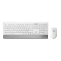 Mediarange Wireless Keyboard + Mouse Set MROS106 White/Silver