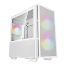 Deepcool CH360 Micro Tower Κουτί Υπολογιστή Λευκό με Πλαϊνό Παράθυρο & RGB