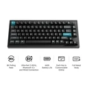 Gaming Πληκτρολόγιο Keychron Wrl Q1 Ultra Black Q1U-M3