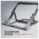 Βάση Laptop Axagon 10"-17.3" Aluminum Grey Stnd-Lag