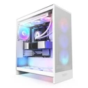 NZXT H7 Flow RGB Mid-Tower PC Case - White (Tempered Glass Side Panel)