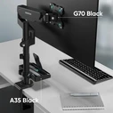 Αξεσουάρ Περιφερειακών Onkron Desk Mount Acc Organizer Black A35-B
