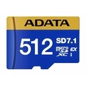 Κάρτα Μνήμης microSDxc 512GB Adata Sd7.1/Ud512Gex3L1-C