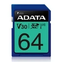 Κάρτα Μνήμης Sdxc 64GB Adata V30/Asdx64Gui3V30S-R