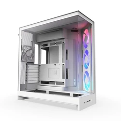 NZXT H9 Flow RGB Gaming Midi Tower Κουτί Υπολογιστή με Πλαϊνό Παράθυρο - Λευκό (CM-H92FW-R1)