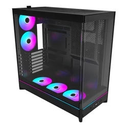 Montech HS02 PRO Gaming Midi Tower Κουτί Υπολογιστή με Πλαϊνό Παράθυρο και RGB Φωτισμό Μαύρο
