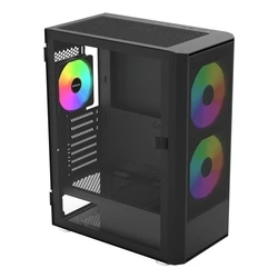 Montech X2 Plus Gaming Midi Tower Κουτί Υπολογιστή με ARGB Φωτισμό Μαύρο