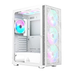 Κουτί Υπολογιστή Montech X3 Mesh Midi Tower Λευκό με Πλαϊνό Παράθυρο και RGB
