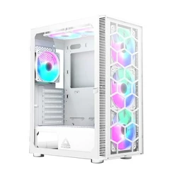 Montech X3 Glass Midi Tower Κουτί Υπολογιστή Λευκό με Πλαϊνό Παράθυρο & RGB