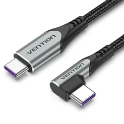 VENTION TAKHF USB-C to USB-C Right-Angle Cable, 1 m, Grey