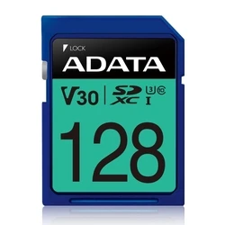 Κάρτα Μνήμης Sdxc 128GB Adata V30/Asdx128GBui3V30S-R