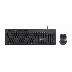Σετ Πληκτρολόγιο Και Ποντίκι Ενσύρματο Gembird USB Eng/Kbs-Um-04