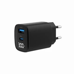 Φορτιστής Πρίζας Gembird USB 30W 2Port/Ta-Uc-Pdqc30Lcd-Bk-01