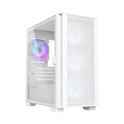 Montech AIR 100 ARGB Gaming Mini Tower Κουτί Υπολογιστή με Πλαϊνό Παράθυρο Λευκό