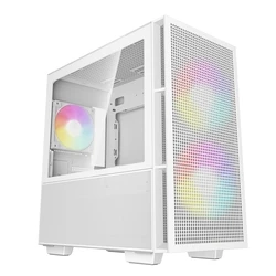 Deepcool CH360 Micro Tower Κουτί Υπολογιστή Λευκό με Πλαϊνό Παράθυρο & RGB