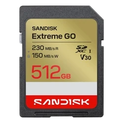 Κάρτα μνήμης SanDisk Extreme GO SDXC 512GB (UHS‑I U3 V30)