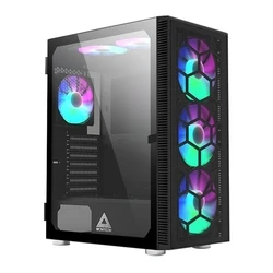 Montech X3 Glass Midi Tower Κουτί Υπολογιστή με Tempered Glass και RGB Φωτισμό - Μαύρο