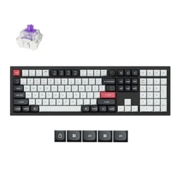 Gaming Πληκτρολόγιο Ασύρματο Keychron Q6 He Rgb/Carbon Black Q6H-M1