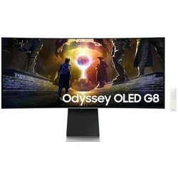 Monitor 34" Samsung Gaming Smart Curved OLED 3440X1440 21:9 175Hz Speakers