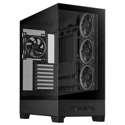 Asus A31 PLUS Gaming Midi Tower Κουτί Υπολογιστή με Πλαϊνό Παράθυρο και ARGB Φωτισμό Μαύρο