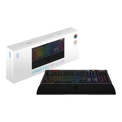 Gaming Πληκτρολόγιο Black Us Strike Pro W Silent Us MSI