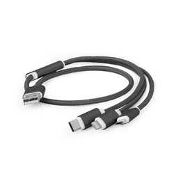 Καλώδιο USB Gembird Usb Charging 3In1 1M Black Cc-Usb2-Am31-1M