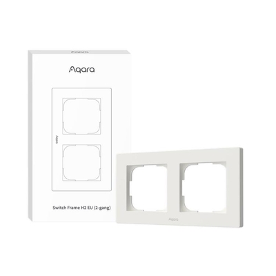 Product Smart Switch Aqara Frame H2 (2-Gang)/White Fe-X01D-W base image