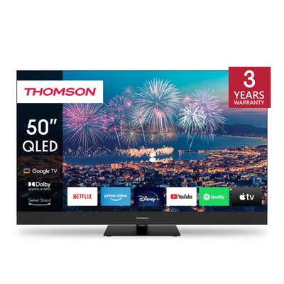 Product Τηλεόραση Thomson 50" 4K/Smart Qled 3840X2160 Google Tv Black 50Qg6C14 base image