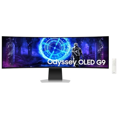 Product Monitor 49" Samsung Gaming Curved 5120X1440 32:9 Speakers Silver base image