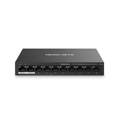 Product Network Switch Mercusys Ms110P 10X10Base-T 100Base-Tx Poe+ Ports 8 Ms110P base image