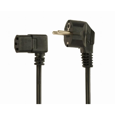 Product Καλώδιο Τροφοδοσίας Gembird Angled Vde 1.5M/Pc-186A-Vde1B-1.5M base image