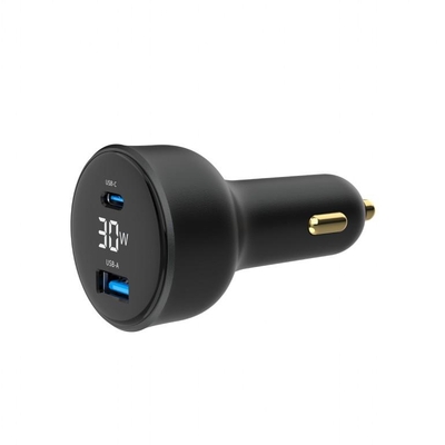 Product Φορτιστής Αυτοκινήτου Gembird USB 2Port/Ta-Uc-Ac2Pd30Lcd-Car01 base image