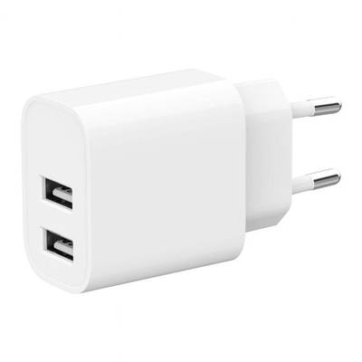 Product Φορτιστής Πρίζας Gembird USB Universal White/2P Ta-Uc-2A12-01 base image