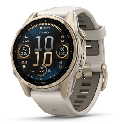 Product Smartwatch Garmin Fenix 8 Sapphire/Soft Gold 010-02903-11 base image