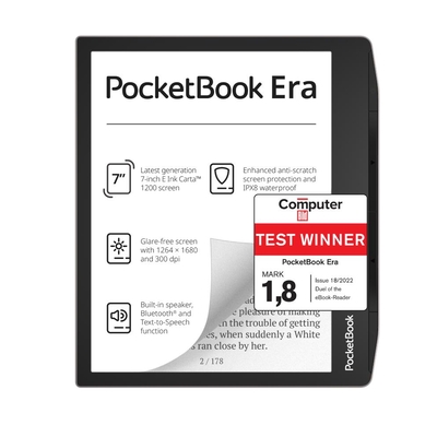 Product Ebook Reader PocketBook / Era / 7" / 1264X1680 / 1XUSB-C / Silver / Pb700-U-16-Ww base image