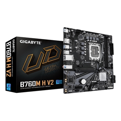 Product Motherboard Gigabyte Intel B760 Express / Lga1700 / Micro-Atx / DDR5 / Slots 2 / B760Mhv21.0 base image