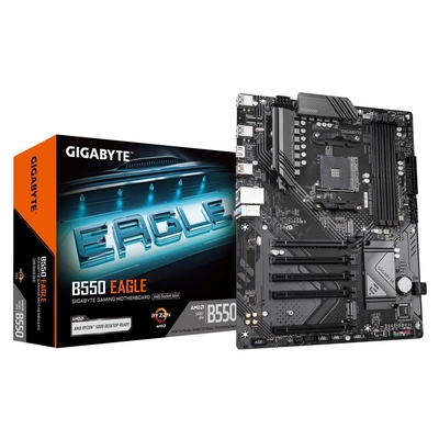 Product Motherboard Gigabyte / Amd B550 / Sam4 / Atx / DDR4 / Memory Slots 4 / B550Eagle1.0 base image